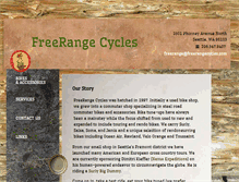 Tablet Screenshot of freerangecycles.com